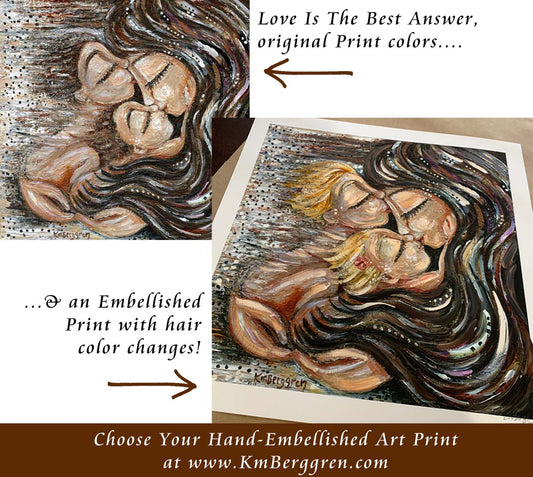 personalized motherhood art prints on paper, ready to frame