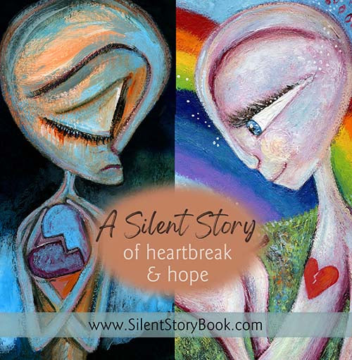 silent story, breakup artwork, breakup book, emotional artwork, friendship break-up, friendship book