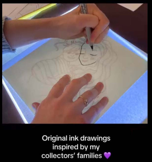 ink drawings inspired by YOUR family ♥