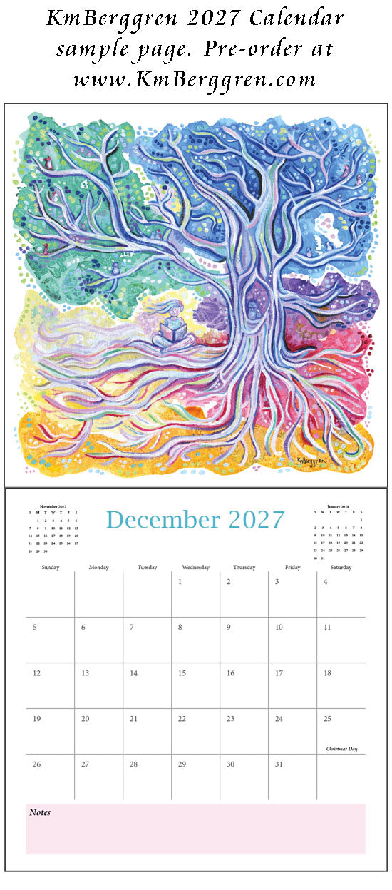 art calendar 2027, km berggren art calendar, mother child calendar, calendar for moms, planner for moms, keepsake calendar, collectible calendar, mom and baby art, calendar for families, calendar for mothers, new baby calendar, new baby gift, new mom gift, push gift artwork, family of 5 painting, mother and two kids, 2 kids artwork, mom and babies painting, paintings of women, art for women