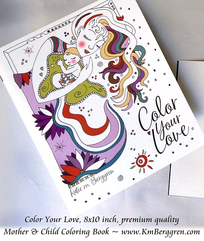 mother art color book, coloring book for women, coloring book for moms, book to color for kids and moms, woman color book, kmberggren coloring book, color pages for mom, mothers day gift, under $10 gift for mom