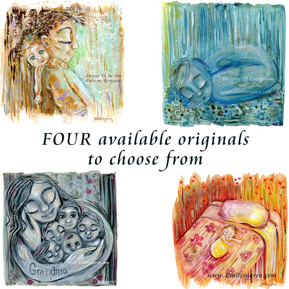 ►FOUR (4) ORIGINALS to choose from!◄ Painting A Day Paintings on Paper