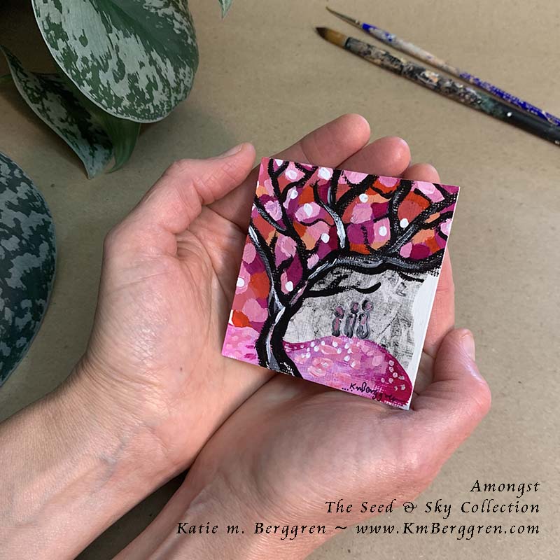 ►ONE AVAILABLE◄ Amongst - Original Miniature Fine Art Painting on Paper
