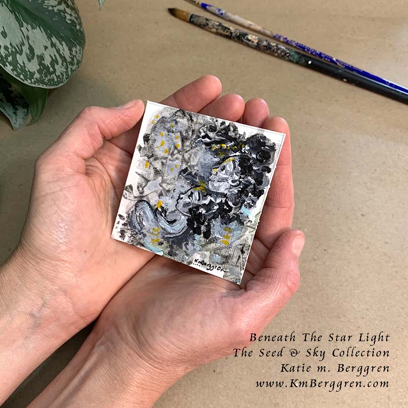 ►ONE AVAILABLE◄ Beneath The Star Light - Original Miniature Fine Art Painting on Paper