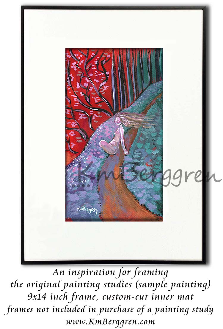 ►ONE AVAILABLE◄ Potential Blues - Original Painting Study on Heavy Paper