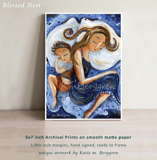 Blessed Nest - Sleeping With Son Art Print