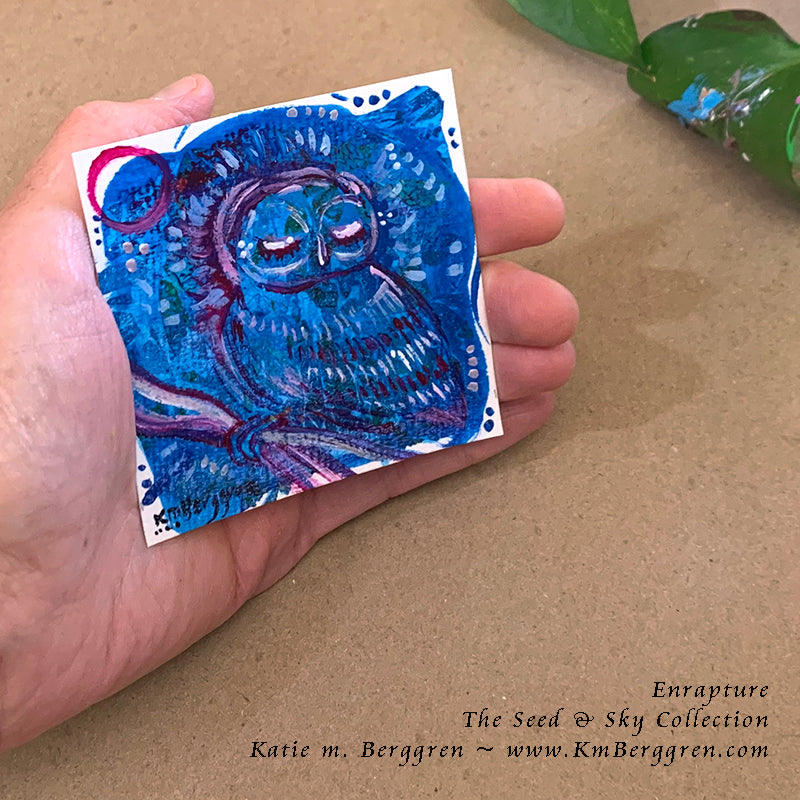 ►ONE AVAILABLE◄ Enrapture - Original Miniature Fine Art Painting on Paper