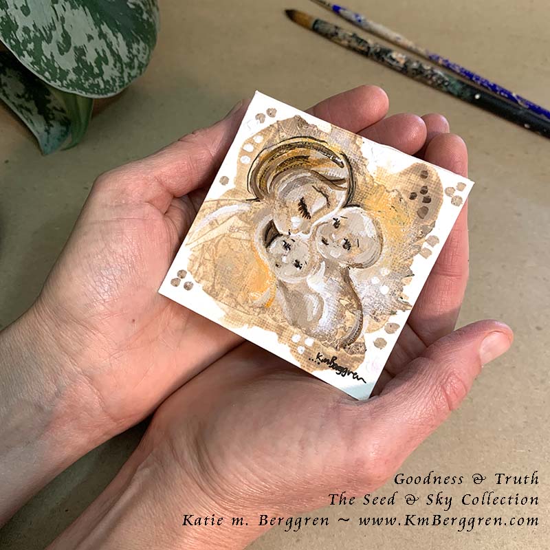 ►SOLD◄ Goodness & Truth - Original Miniature Fine Art Painting on Paper