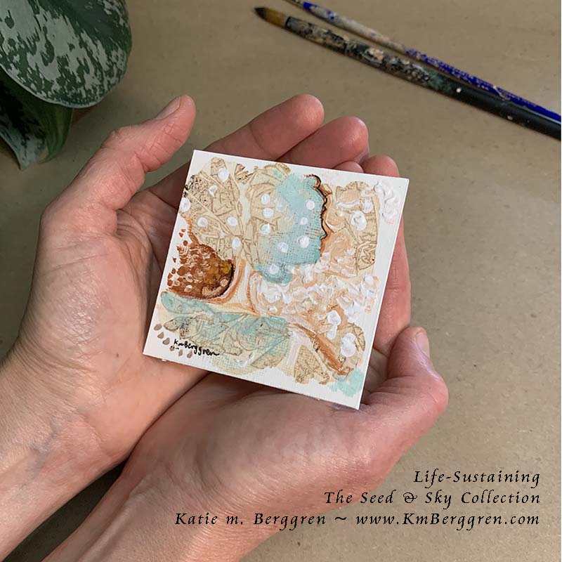 ►ONE AVAILABLE◄ Life-Sustaining - Original Miniature Fine Art Painting on Paper