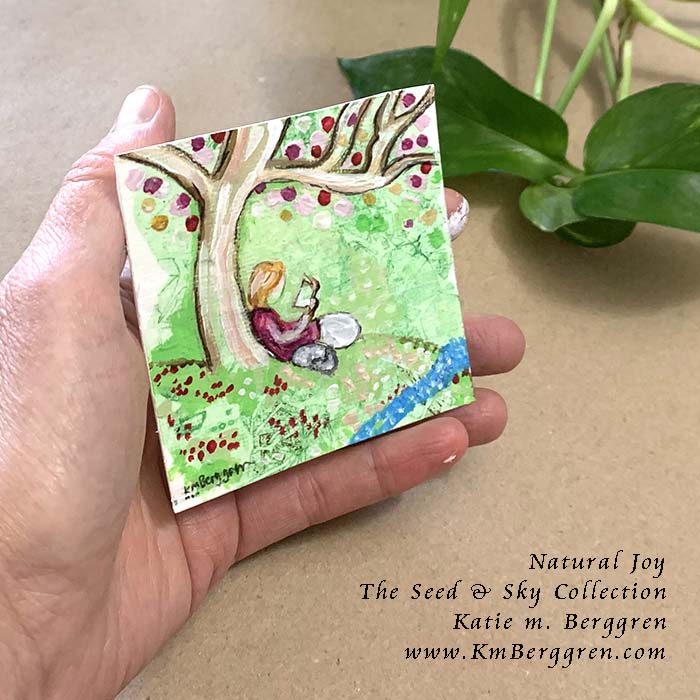 ►SOLD◄ Natural Joy - Original Miniature Fine Art Painting on Paper
