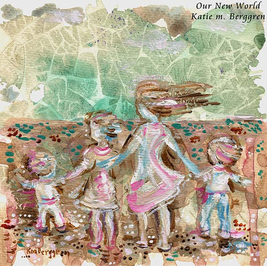 Our New World - Original 6x6 Painting on Paper OR Print