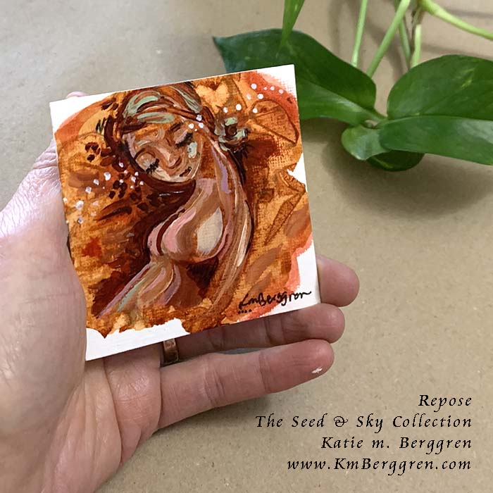 ►ONE AVAILABLE◄ Repose - Original Miniature Fine Art Painting on Paper