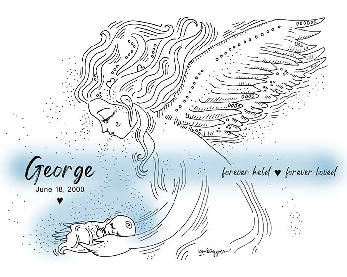 downloadable gift for mom after loss, printable art for baby angel gift, download print gift to print and frame, baby angel artwork downloadable, printable gift art print, drawings of angels, angel baby drawing, angelversary gift for loss mom, save and print art of angels,