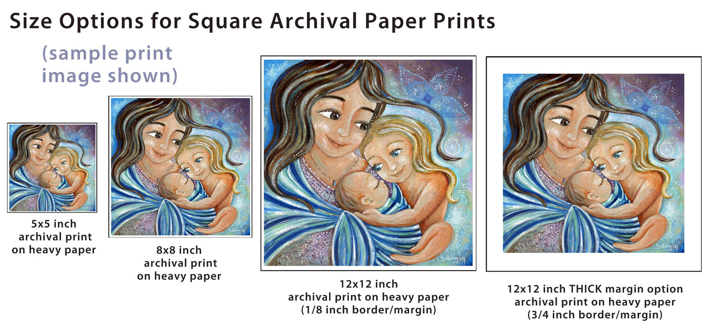 mother and daughter art print