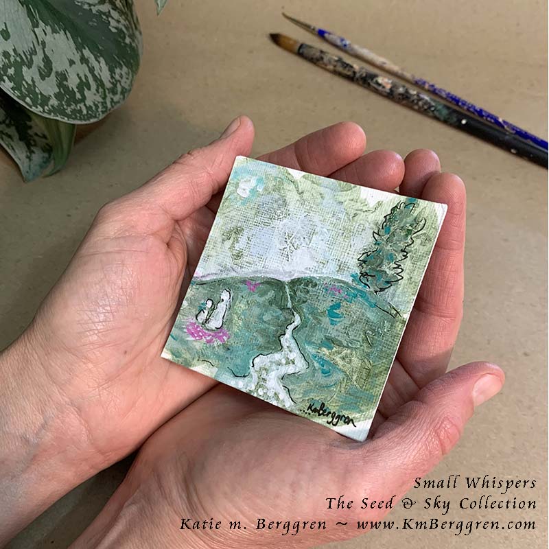 ►SOLD◄ Small Whispers - Original Miniature Fine Art Painting on Paper