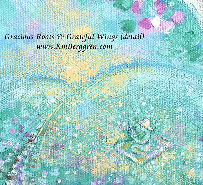 ►ONE AVAILABLE◄ Generous Roots & Grateful Wings - Original 10x20 Woman Climbing Stone Steps