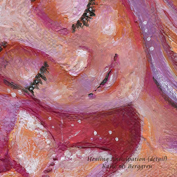 expectant mother painting with butterflies, pregnancy with butterflies, pregnant woman and butterfly art, butterflies painting, warm art, mother and child artwork, original painting of woman on canvas, warm orange pink magenta painting
