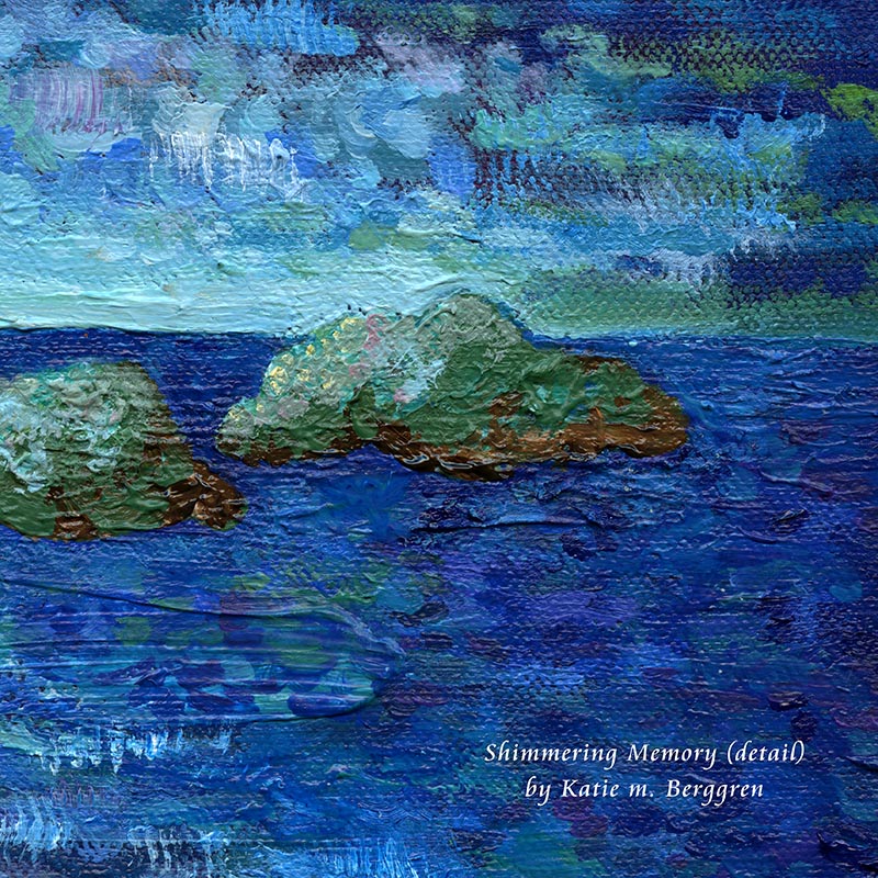 family on beach painting, original artwork of family of four, family of 4 at the beach painting, overlooking the ocean painting, beach painting, kmberggren, kim berggren art, katie m. berggren,