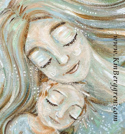 Mind, Body & Spirit - Sleeping Child with Mama Art Print