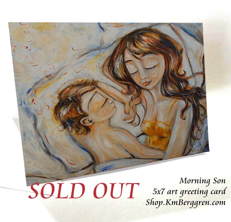 DISCONTINUED: Box of 10 5x7 inch Art Cards - Pregnancy, New Baby, Family - You Choose or I'll Create a Variety Set for You!