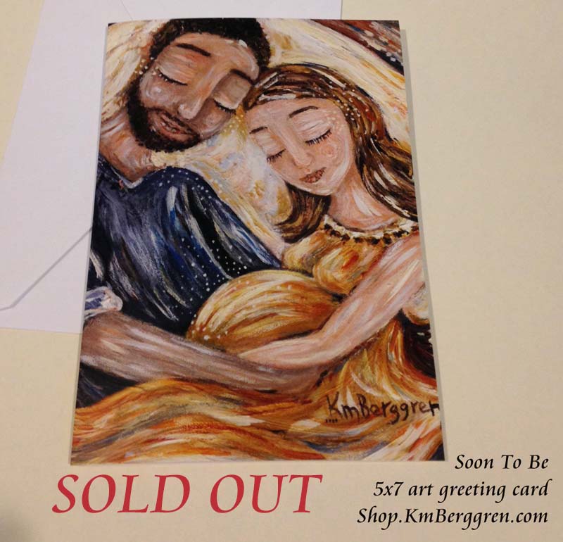 DISCONTINUED: Box of 10 5x7 inch Art Cards - Pregnancy, New Baby, Family - You Choose or I'll Create a Variety Set for You!
