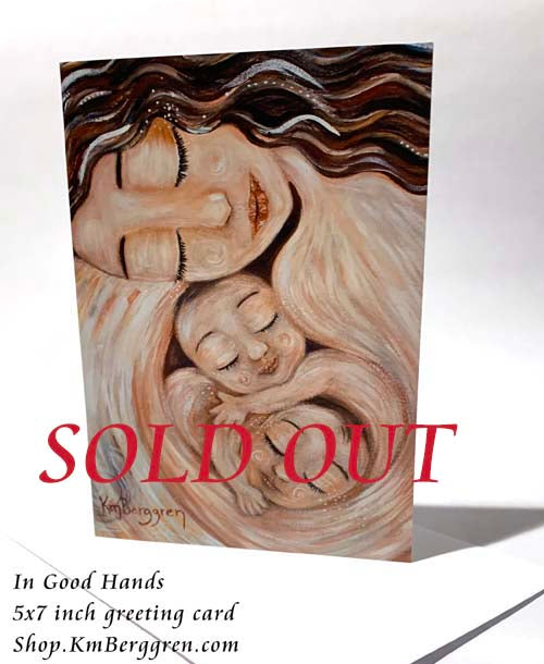 DISCONTINUED: Box of 10 5x7 inch Art Cards - Pregnancy, New Baby, Family - You Choose or I'll Create a Variety Set for You!