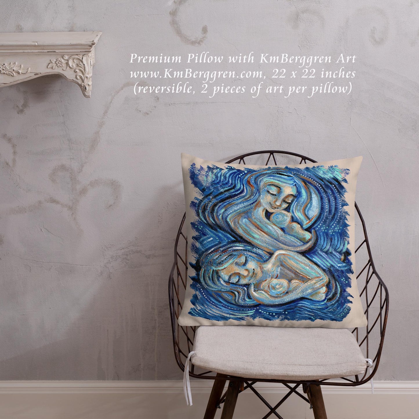 home decor with art, motherhood art pillow, lactation room pillow decor, nursing room decoration, making a nursing room comfortable, making a lactation room welcoming, painting on pillow, mother child art pillow, woman art pillow, home decoration for babys room, home decor for women, modern art on pillow, figurative art on pillow, inspirational decor for women, womans house decoration, single mom new house art, single mom new apartment decor, gift for new mom, gift for newly single mom, washable art pillow