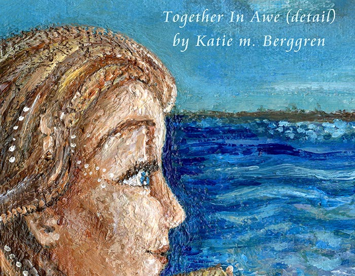 mother and two sons on the beach art, beach art of mom and kids, mom of 2 sons, watching the ocean artwork, beach house wall decor, beach loving woman art, beach lover mom gift, brothers on the beach painting, paintings of the ocean, paintings of the sea, seaside painting