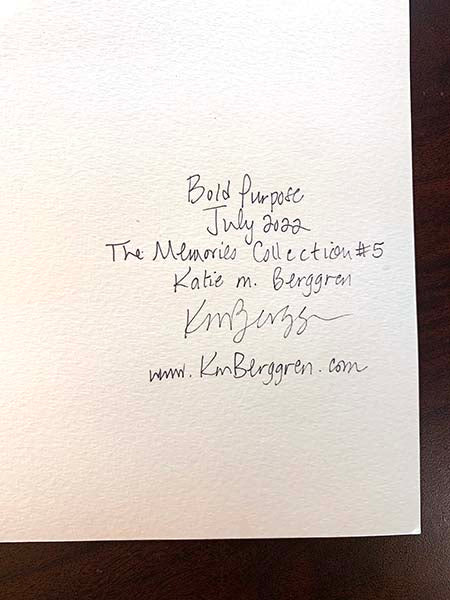 SOLD ♥ Bold Purpose - The Memories Collection