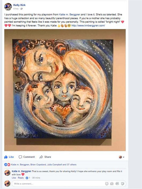 testimonials from KmBerggren art buyers