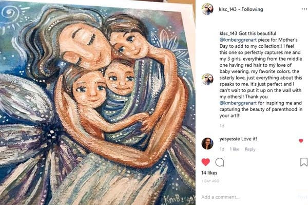 testimonial from a KmBerggren art collector