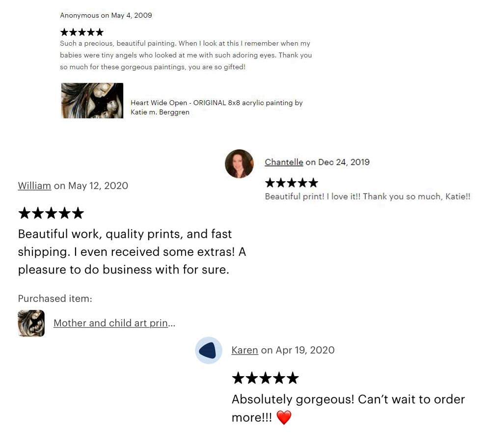 testimonial from a KmBerggren art collector