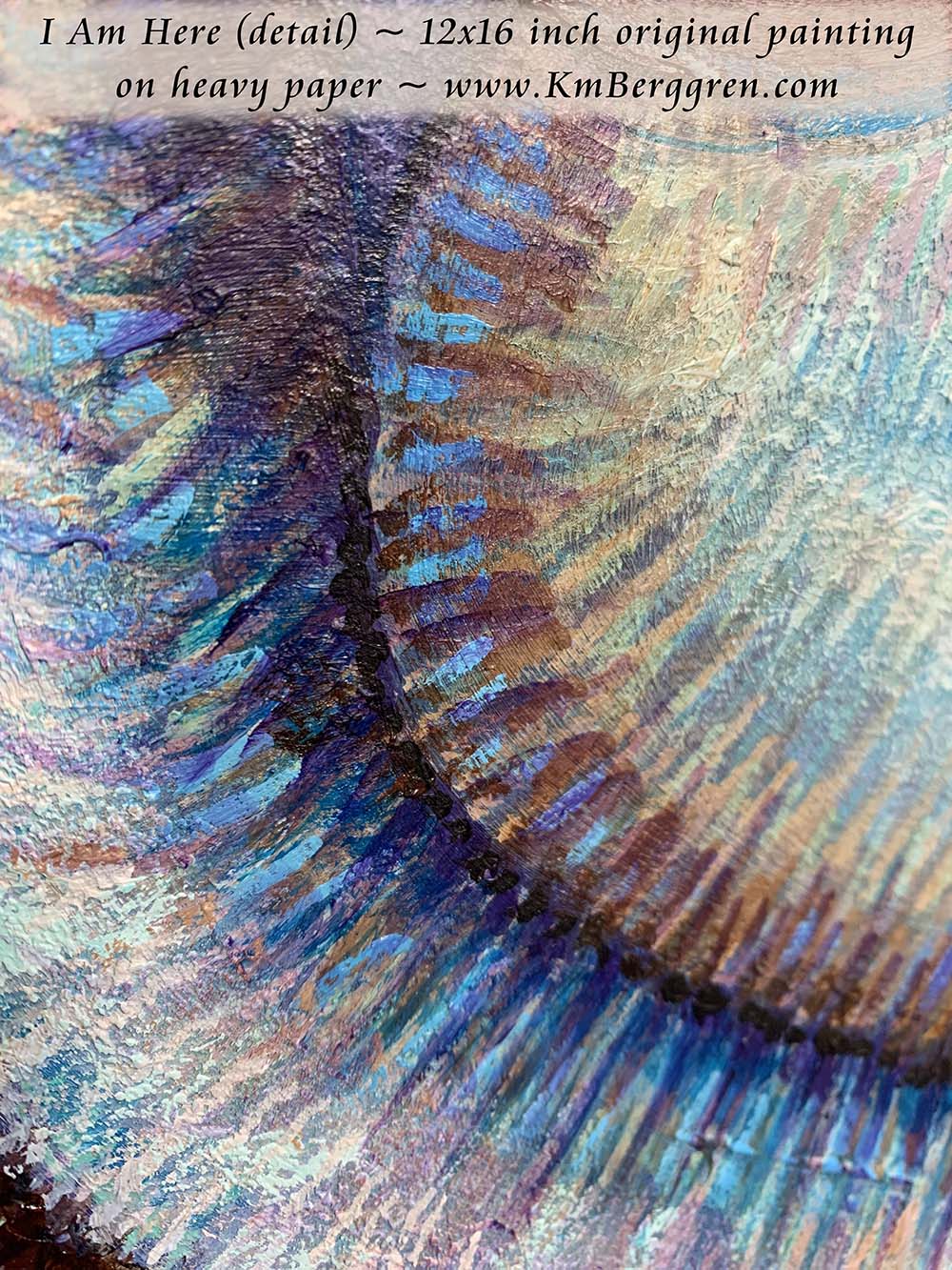 blue green mermaid mother short brown hair, tiny baby and jellyfish original artwork