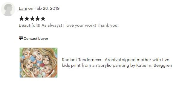 testimonials from KmBerggren art buyers