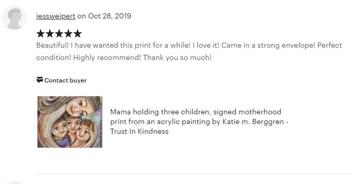 testimonial from a KmBerggren art collector