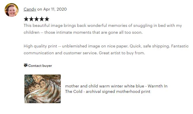 testimonial from a KmBerggren art collector