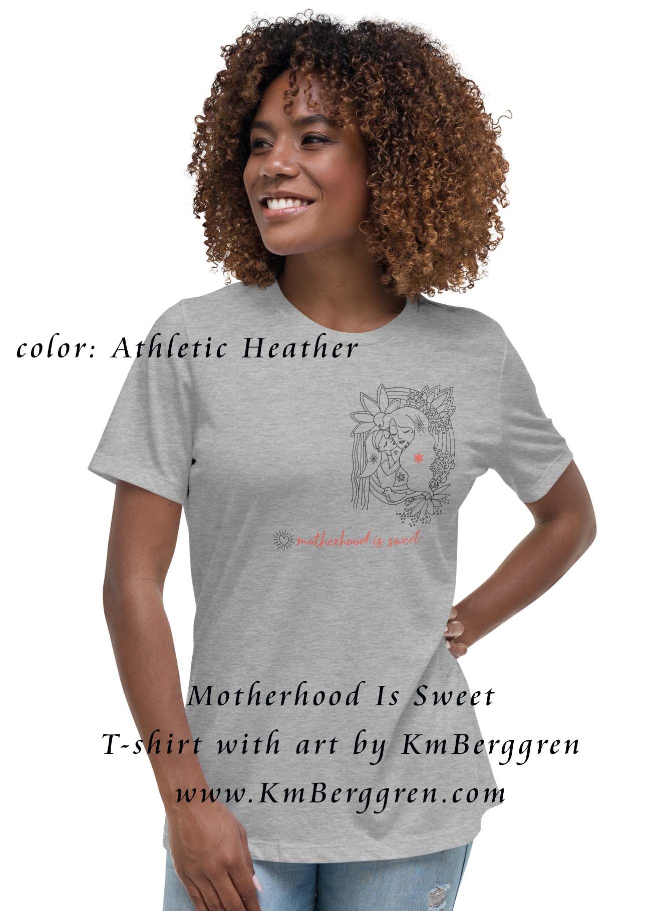 motherhood graphic art tee, graphic tee mom, mom gift shirt, art shirt for mom, mom mama mum shirt, mother teeshirt, t-shirt mom baby, tshirt art mom and kids, gift for new mom, soft shirt for new mom, easy inexpensive girlfriend gift, cheap gift for girlfriends, cheap gift for mom friends, kmberggren art on shirt, angel baby art on shirt, mama baby shirt, pregnant mother shirt, mother child art shirt, art collection shirt