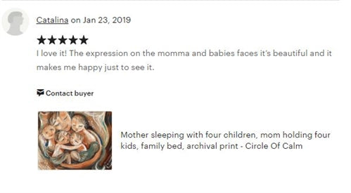 testimonial of a KmBerggren art print called Circle Of Calm