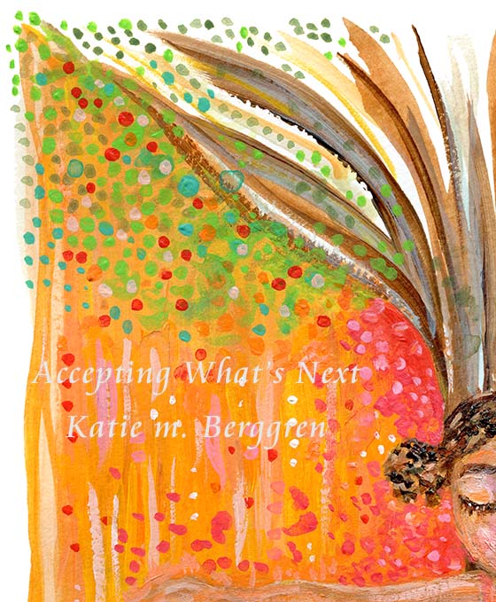 A solitary and confident woman leaning against a tree art print. Confident woman yoga pose beneath a tree. Warm and cool weather art, spring and winter art, finding hope, hopeful art print for women, strong girl art. Rain & Sunshine art.