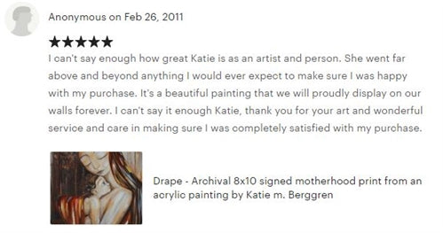 testimonial from a KmBerggren art collector