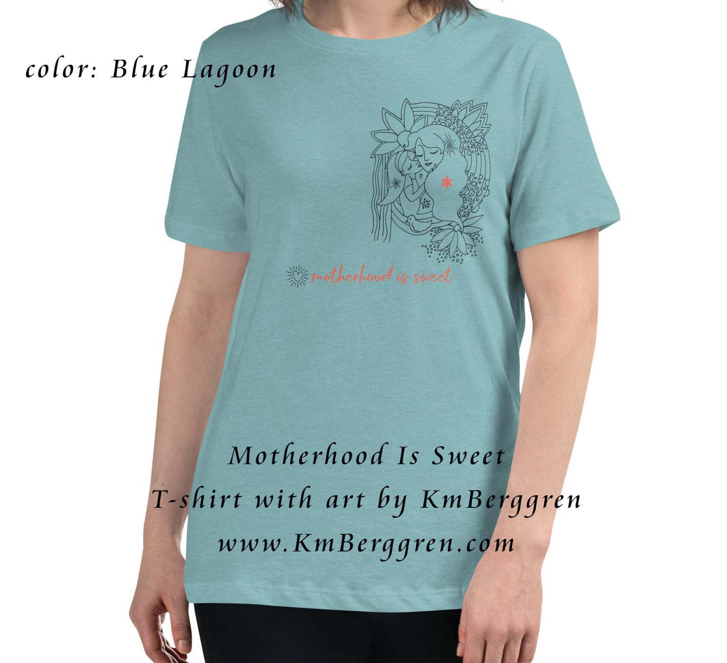 motherhood graphic art tee, graphic tee mom, mom gift shirt, art shirt for mom, mom mama mum shirt, mother teeshirt, t-shirt mom baby, tshirt art mom and kids, gift for new mom, soft shirt for new mom, easy inexpensive girlfriend gift, cheap gift for girlfriends, cheap gift for mom friends, kmberggren art on shirt, angel baby art on shirt, mama baby shirt, pregnant mother shirt, mother child art shirt, art collection shirt