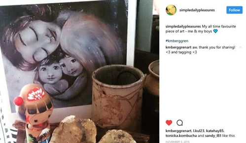 testimonial from a KmBerggren art collector