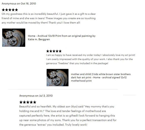 testimonial from a KmBerggren art collector