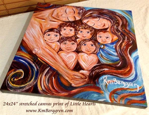 canvas art print of Little Hearts by Katie m. Berggren