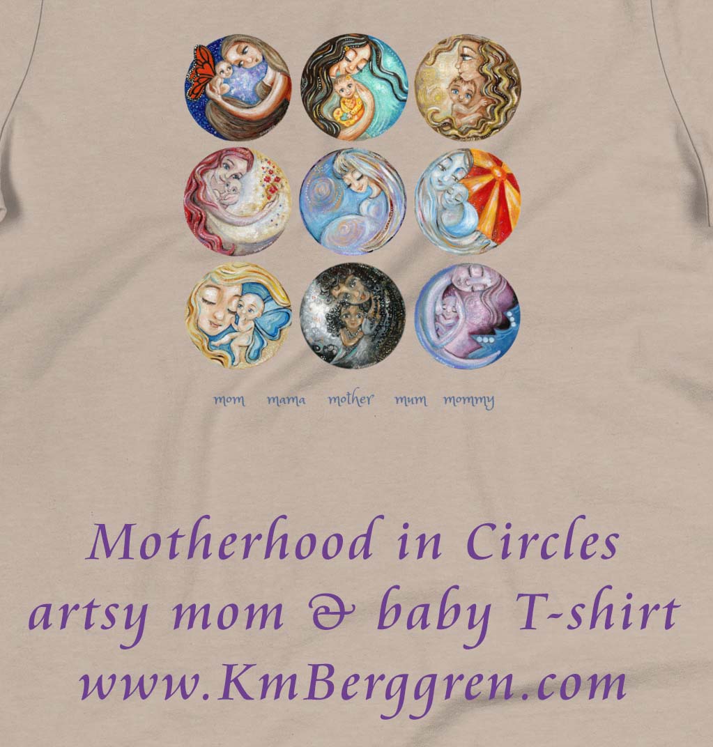 motherhood graphic art tee, graphic tee mom, mom gift shirt, art shirt for mom, mom mama mum shirt, mother teeshirt, t-shirt mom baby, tshirt art mom and kids, gift for new mom, soft shirt for new mom, easy inexpensive girlfriend gift, cheap gift for girlfriends, cheap gift for mom friends, kmberggren art on shirt, angel baby art on shirt, angel baby shirt, pregnant mother shirt, mother child art shirt, black mother art shirt, art collection shirt