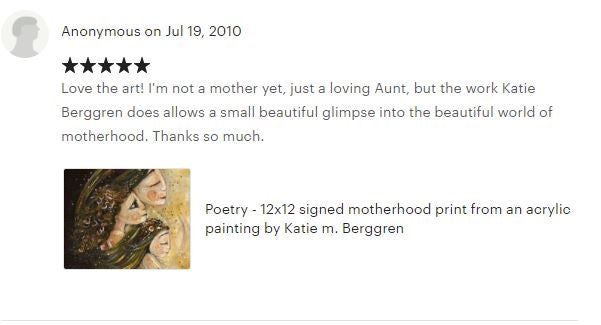 testimonials from KmBerggren art buyers