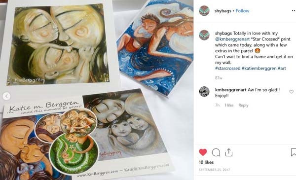testimonial from a KmBerggren art collector