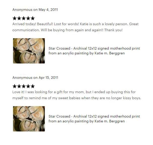 testimonial from a KmBerggren art collector