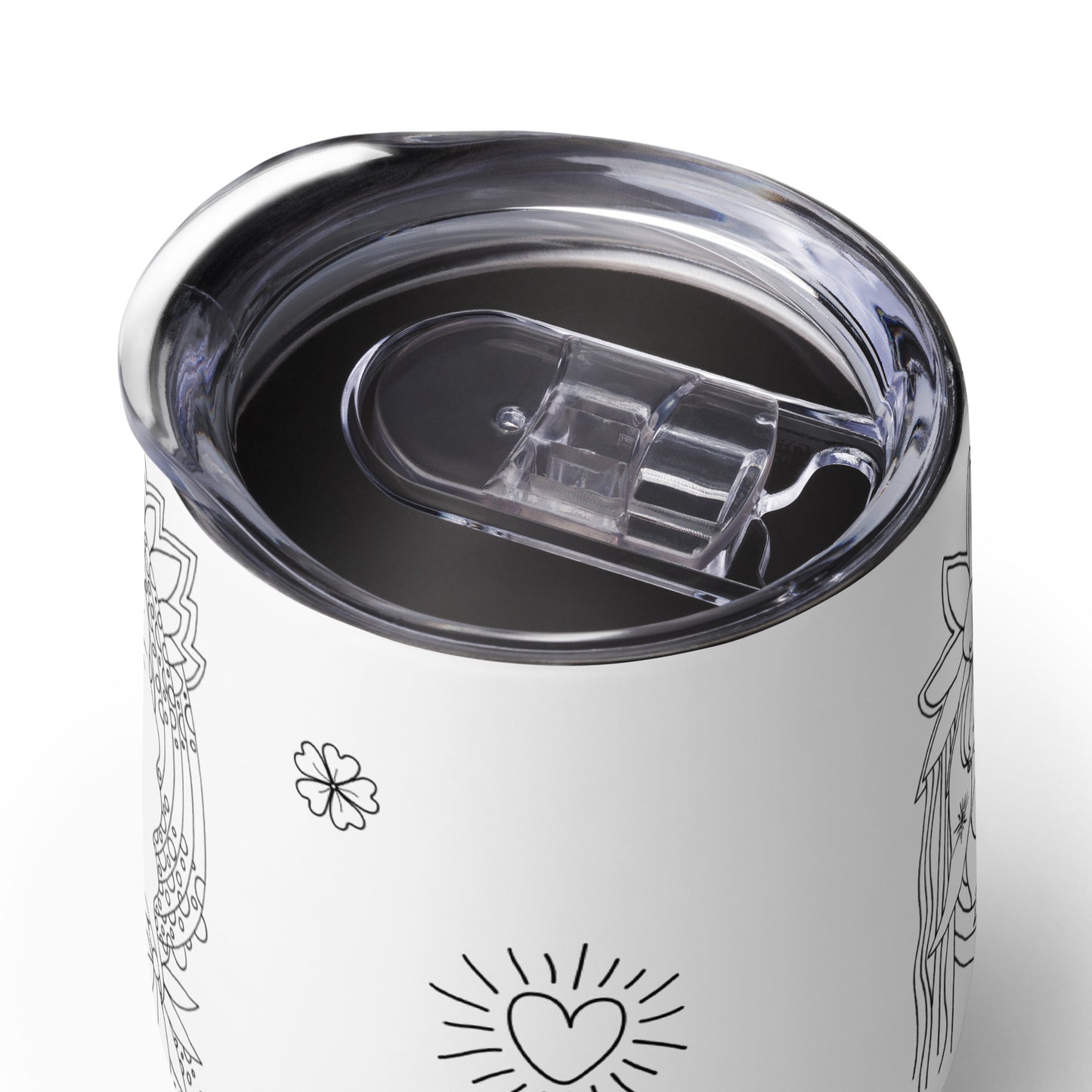 uniquely shaped tumbler, unbreakable stainless steel, motherhood drawing on tumbler, mom art glass, drinkware for mom, art drinkware, art cup, gift for mom, wine gift for moms