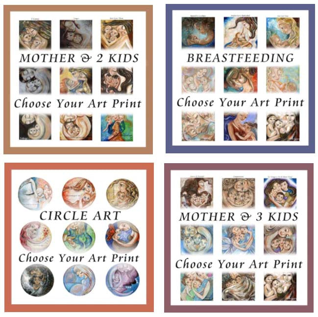 Katie m. Berggren Painting Motherhood paintings, woman child art, painted families, prints on paper or canvas, family paintings